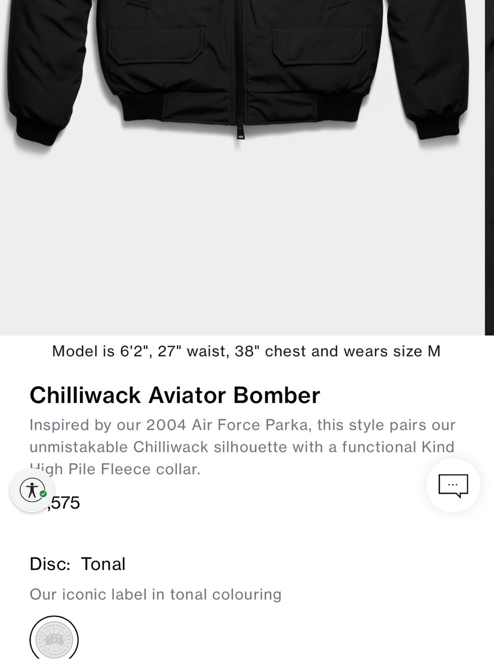 Canada Goose Chillwack Aviator Bomber Jacket - Black
